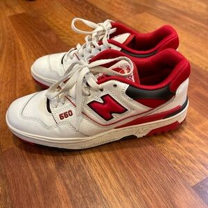 New Balance 550 red and white size women’s 8
